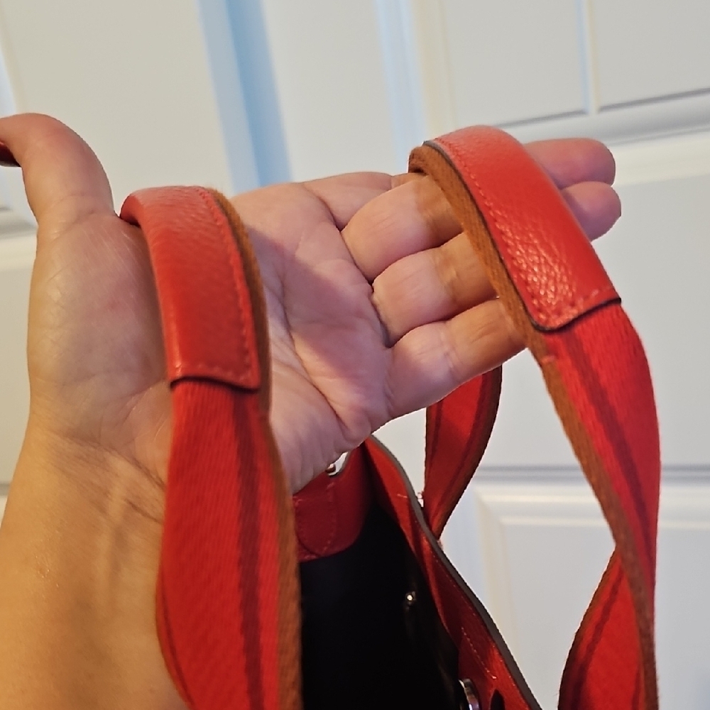 Coach EUC Smith Tote Bag Detachable Crossbody Strap Miami Red - Picture 11 of 11
